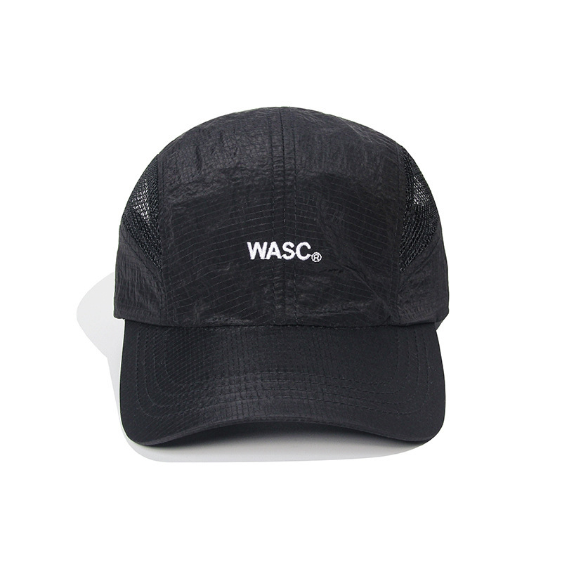 WA trendy brand color-blocked quick-drying duckbill hat for men in summer, breathable and thin, outdoor camping baseball cap, sun protection hat