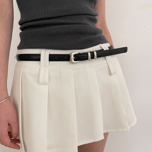 Korean niche design fashion belt for women new casual decorative jeans commuter high-end black belt