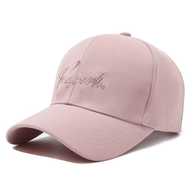 Cross-border letter caps for men and women, outdoor fashionable sun protection sun hats, Korean style simple and versatile embroidered baseball caps