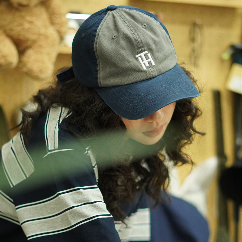 Japanese large letter embroidered peaked cap for women Korean style summer all-match splicing sun protection baseball hat men's trend