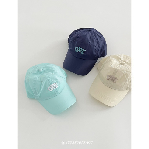 Summer thin and quick-drying outdoor travel peaked cap for women Korean style embroidered face-showing small sunshade and sun protection baseball cap for men trendy