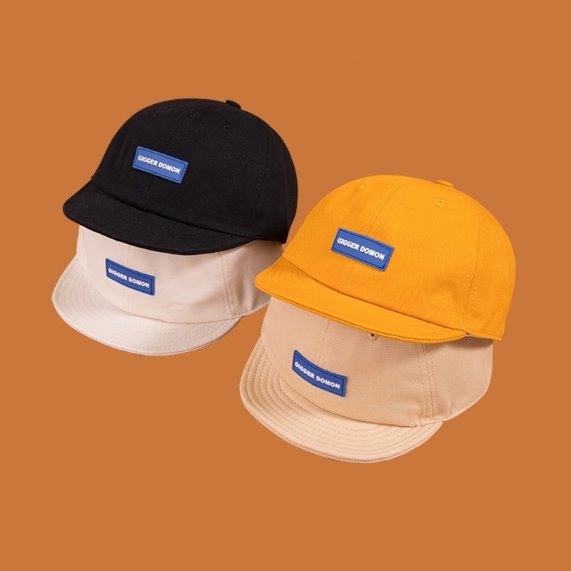 Short-brimmed peaked hat for women, Korean style spring and summer retro personality couple soft-brimmed hat, American street small-brimmed baseball cap for men, trendy