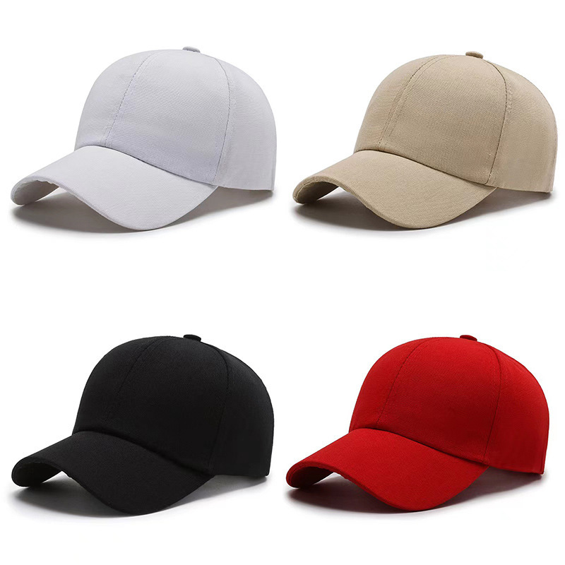 Solid color adjustable duck tongue hat with bare face, small Japanese and Korean stick sun protection ball cap, versatile student sun hat wholesale