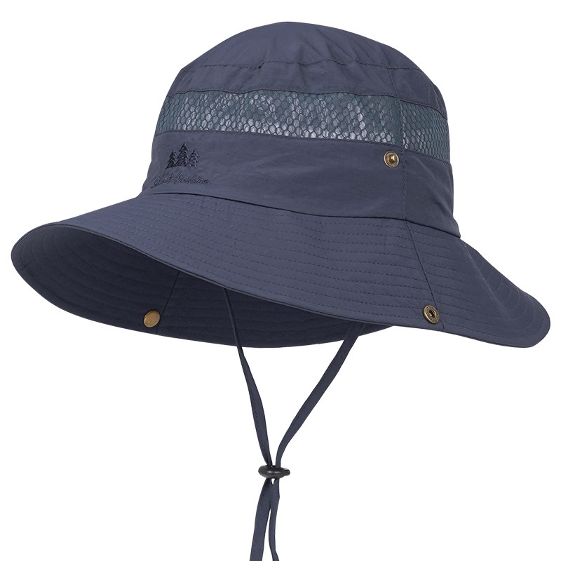 Men's summer sun hat, outdoor fishing and mountaineering sun hat, breathable face-covering sun hat, anti-UV fisherman hat