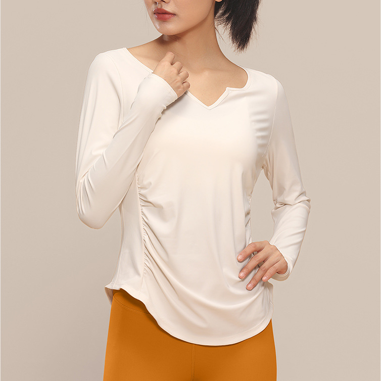 Yoga clothes for women, quick-drying fitness clothes, sports tops, Pilates training long-sleeved clothes, running blouses, autumn style