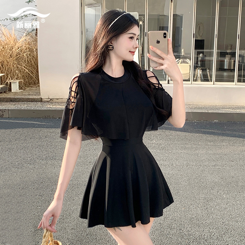 2024 New Women's Swimwear Conservative Covering Flesh and Slimming Swimming Pool Hot Spring One-piece Swimsuit Feminine Swimsuit