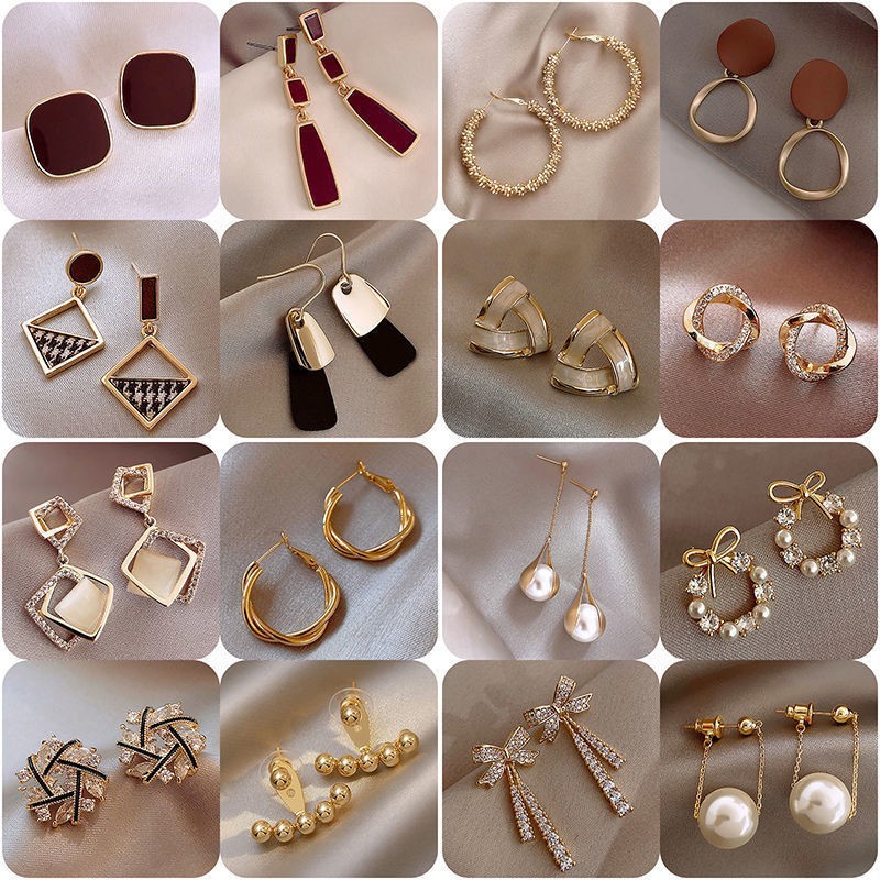 Fashionable 925 silver needle versatile earrings, temperament and trendy pearl earrings, retro high-end earrings, high quality
