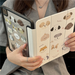 Cute cartoon dog suitable for ipad Pro 11-inch Apple tablet protective cover tablet 10.2-inch