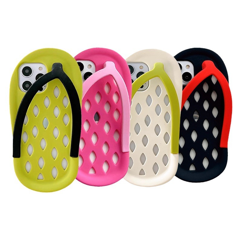 Funny flip-flops suitable for iPhone14promax Apple 6 mobile phone case 7plus creative silicone cover soft XR