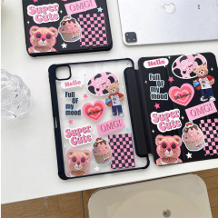 Suitable for Apple computer protective case 10.9 acrylic transparent pen slot iPad 10 protective case 10.2 leather case painted