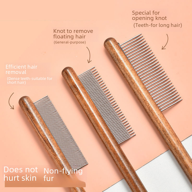 Cat comb to remove floating hair, pet comb to remove fleas, cat and dog hair cleaning tool, cat and dog pet supplies