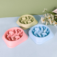 Cross-border pet slow food bowl feeder anti-choking slow food bowl colorful practical supplies dog bowl dog food utensils slow food bowl