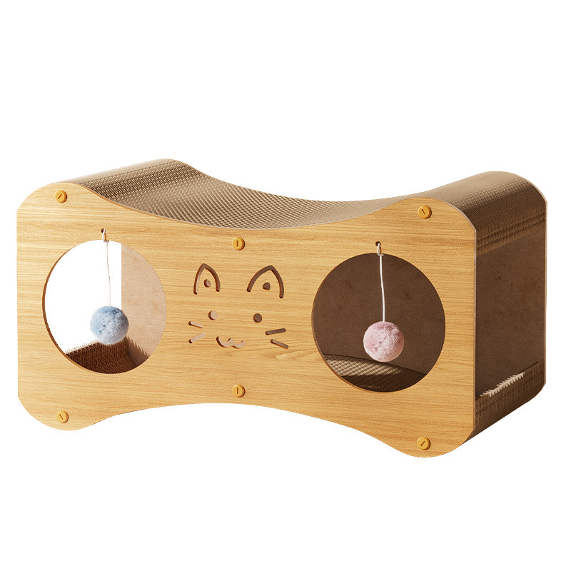 Multi-functional cat scratching board, double-layer cat house, cat nest, cat ball, removable and replaceable inner core, corrugated paper pet supplies