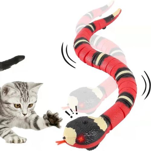 Cross-border Internet celebrity hot model induction source simulation Shengda new and unique electric toy remote control cobra snake toy