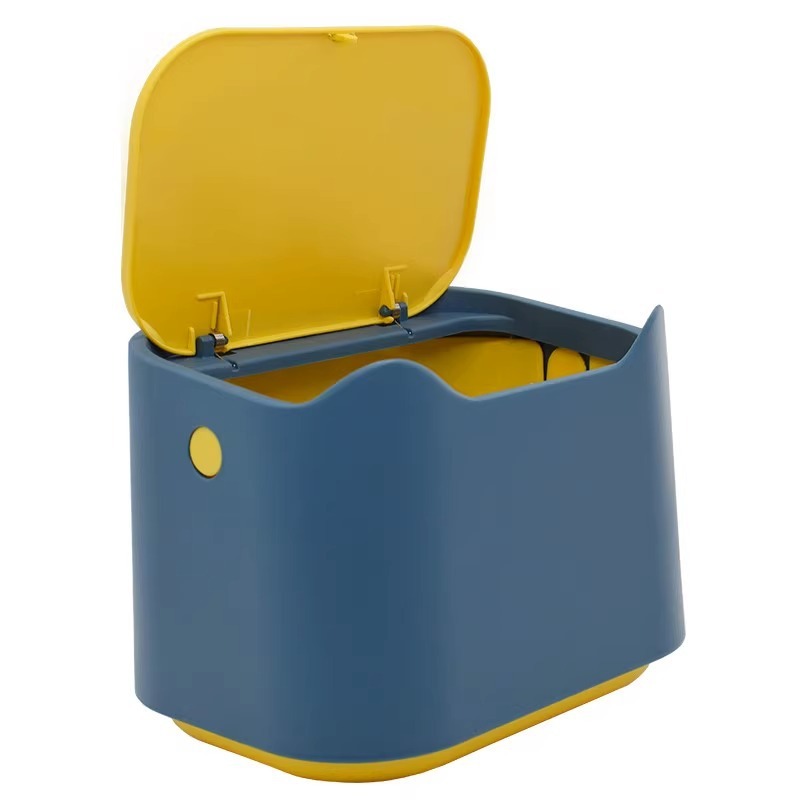 Cat poop and cat litter trash can, deodorizing closed mini cat litter bucket basin, pet toilet supplies deodorizing artifact