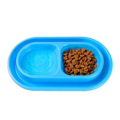 Pet double bowl rice bowl, ant-proof cat bowl, stray cat feeding bowl, rain-proof outdoor waterproof cat food bowl
