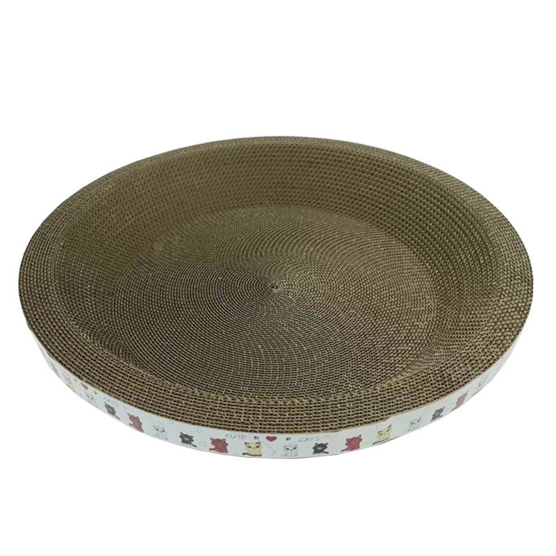 Cat scratching board cat nest claw grinder cat claw board corrugated paper cat supplies cat scratching basin bowl-shaped cat toy