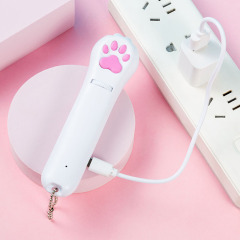 Rechargeable Projection Cat Funny Toy Multiple Patterns Optional Laser Infrared UV Purple Light Cat Funny Stick Pet Toy