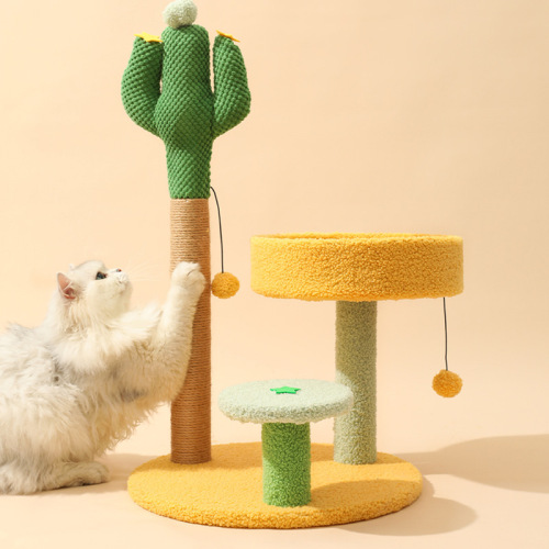 Cat climbing frame small cat toy cat scratching board cat jumping platform creative sunflower sisal cat scratching post cat supplies wholesale