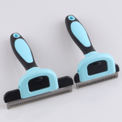 Pet products manufacturer depilation comb hair remover cat comb dog comb replaceable head medium and large dog hair removal and dehairing knife