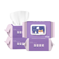 Meishiyu pet wipes 80 pieces cat dog body ear eye cleaning hygiene wet wipes wholesale