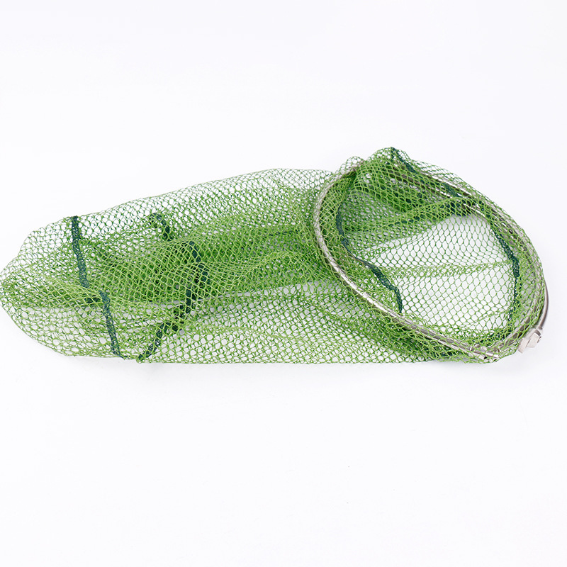 Wholesale stainless steel net copying head, fishing gear folding net copying bag, net copying bag wholesale, net copying head