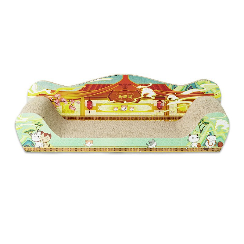 Cat sofa, cat bed, extra-large lint-free cat scratching board, cat nest, chaise longue, claw grinding board, resting multifunctional cat toy