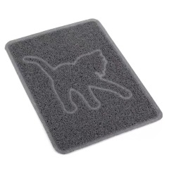 All-season falling sand thickened anti-slip waterproof new square pet mat cat litter foot mat