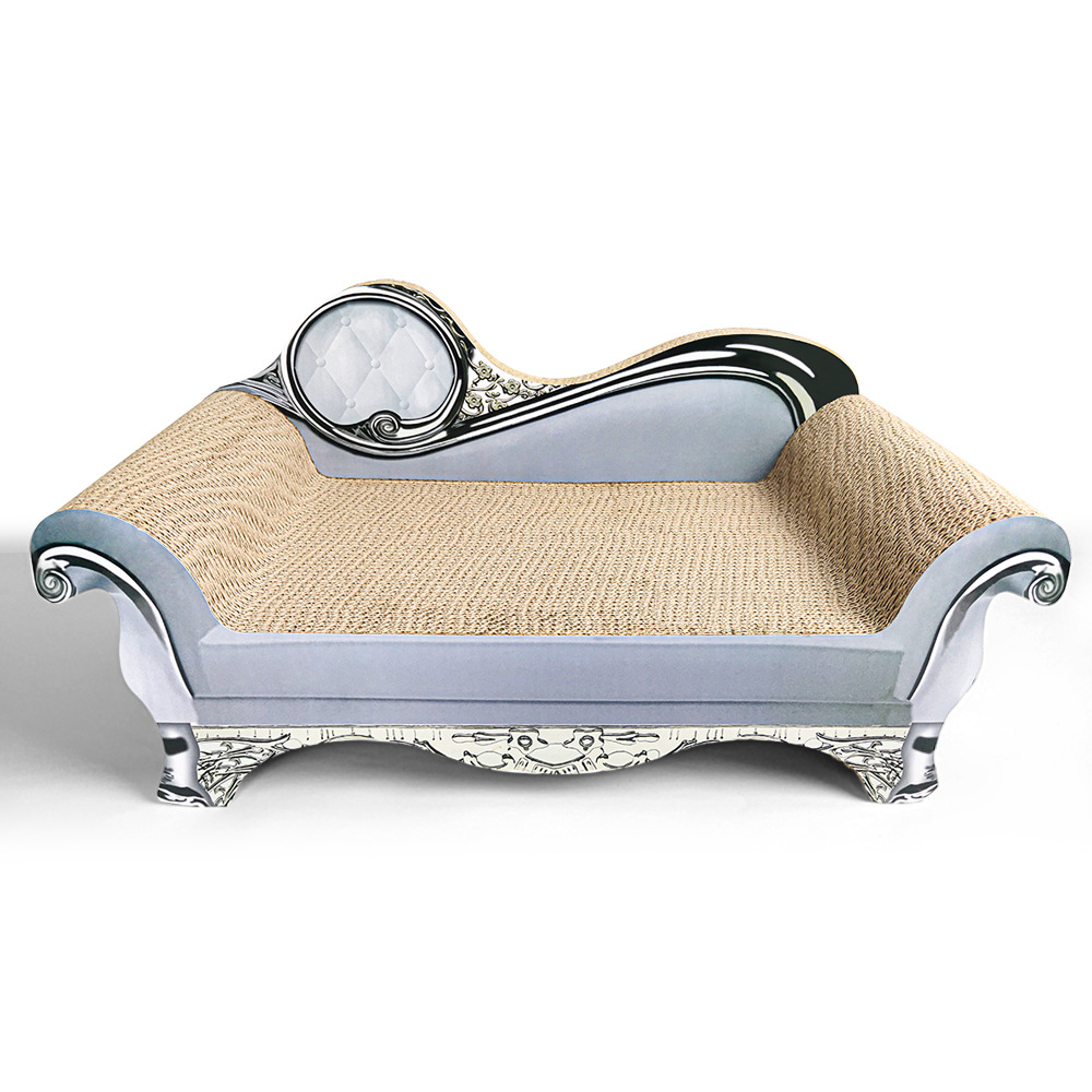 icle cat sofa corrugated cat scratching post - light gray