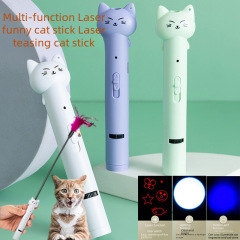 Cross-border pet supplies, cat toys, laser cat teasing sticks, infrared cat teasing pens, feather bells, cat toys for self-pleasure