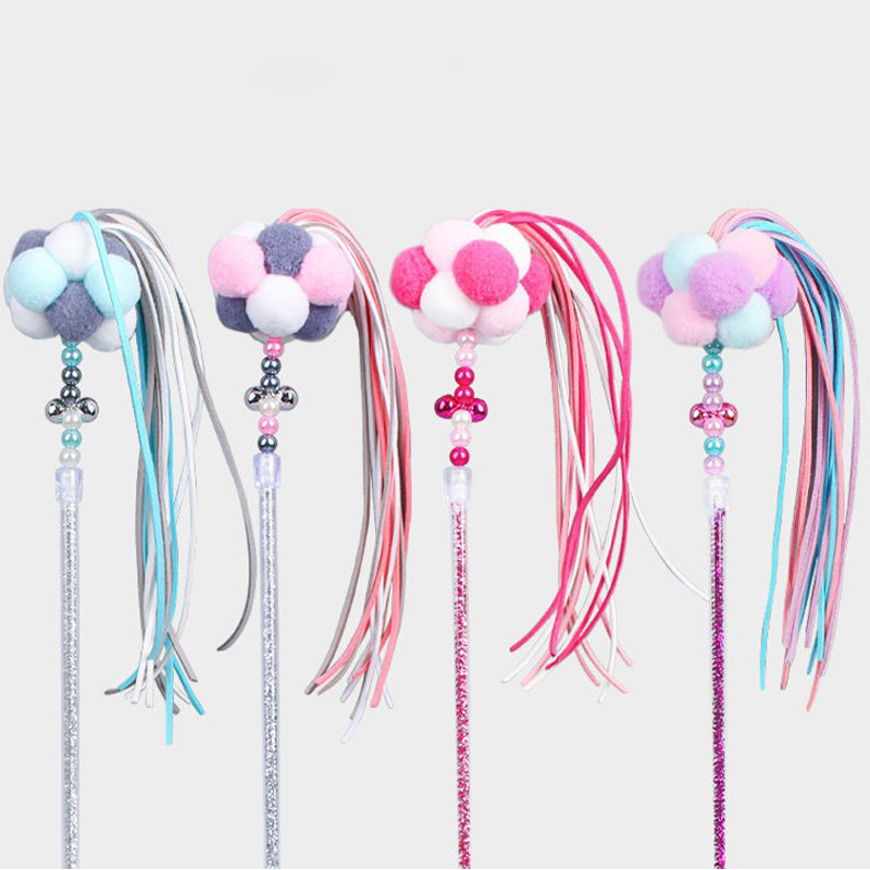 Cat Toy Cat Teasing Stick Fairy Colored Cat Toy Cat Interactive Cat Toy Cat Supplies