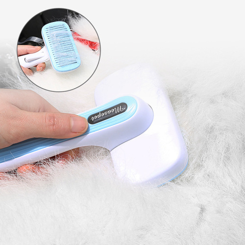 Pet automatic hair removal comb cat and dog comb one-click hair removal needle comb to remove floating hair hair remover pet supplies