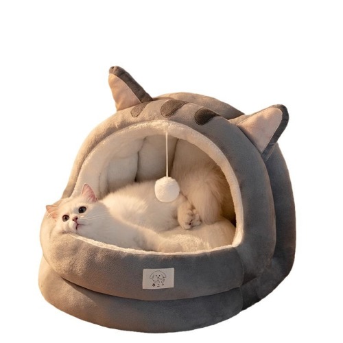 Internet celebrity cat nest for all seasons, cat house for keeping warm in winter, enclosed cat and kitten bed for cats and kittens, removable for use in winter