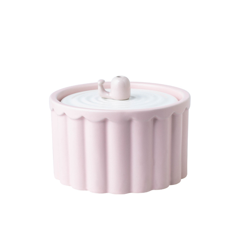 Cat ceramic water dispenser automatic circulating filtered water dispenser pet supplies flowing silent living water feeding and drinking water