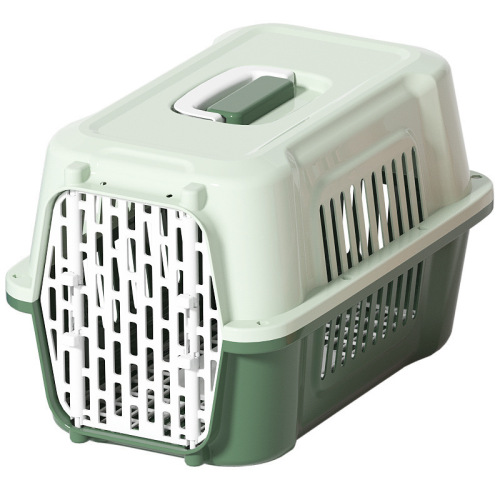 Pet flight box, portable plastic pet box, small and medium-sized pet out-going check-in box, detachable portable cat nest