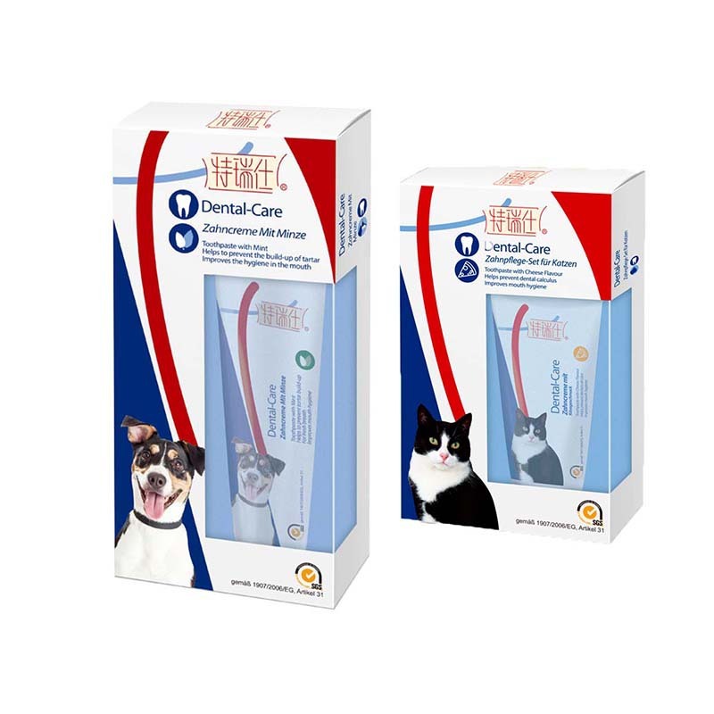 Terex Dog Toothpaste Set Cat Toothpaste Set Cats and Dogs Brushing Teeth With Toothbrush