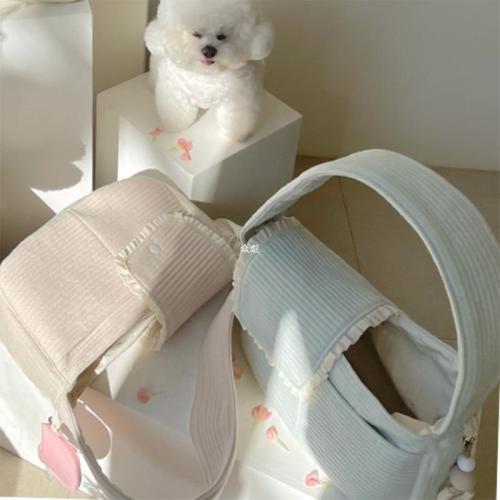 Cat bag, portable small dog backpack, pet cat and dog crossbody bag, cat shoulder bag, large capacity internet celebrity