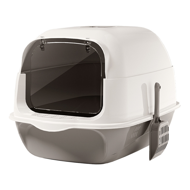 Extra large fully enclosed cat litter box with splash-proof and odor-proof cat toilet top-out cat litter box wholesale