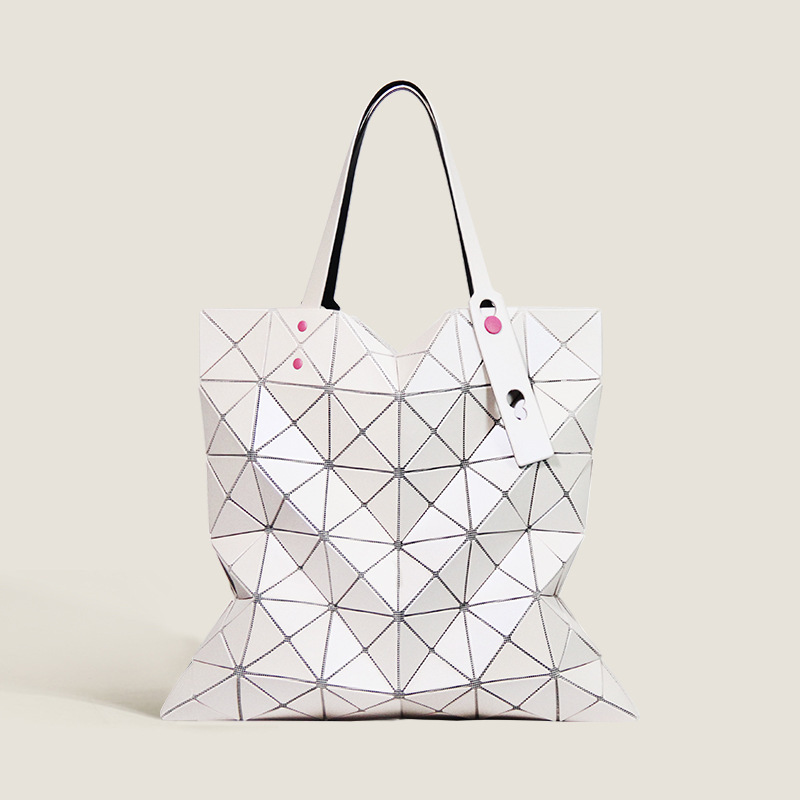 Geometric rhombus bag, colored studs, frosted handheld tote bag, versatile shoulder bag
