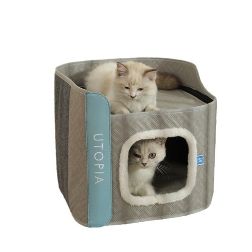 Cat nest for all seasons, winter warm sisal cat toys, double-decker cat jump platform, cat supplies, cat house, cat house