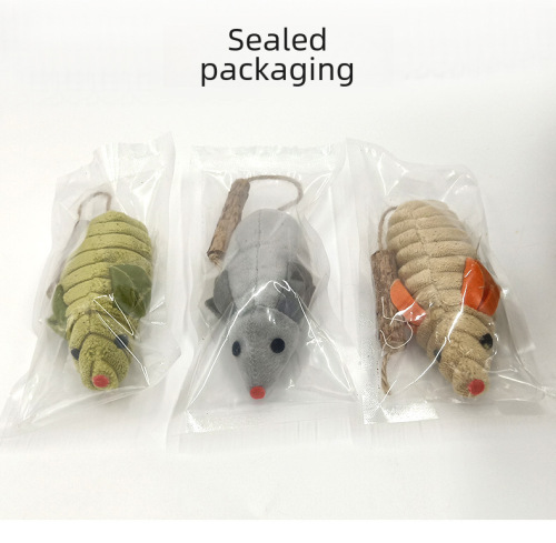Toys Wholesale Pet Morning Cat Toys Mouse Shape Cat Nibbles and Relieve Boredom Supplies Wooden Polygonum Cat Mint Toys