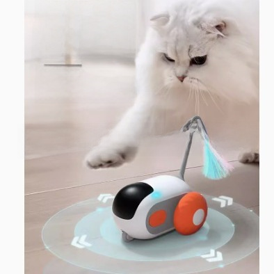 Pampering Gravity Sports Car Intelligent Remote Control Electric Cat Toy Self-Entertainment and Boredom Relief Little Mouse Funny Cat Stick Cat Pet