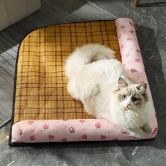 Summer pet mat armrest nest cat kennel kennel ice cat nest mat cat bed rattan mat pet supplies wholesale