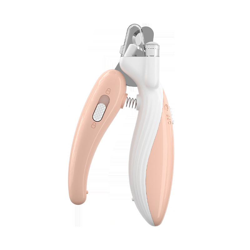 Cat light scissors anti-bleeding pet nail clippers LED light scissors dog nail polisher kitten nail clippers wholesale