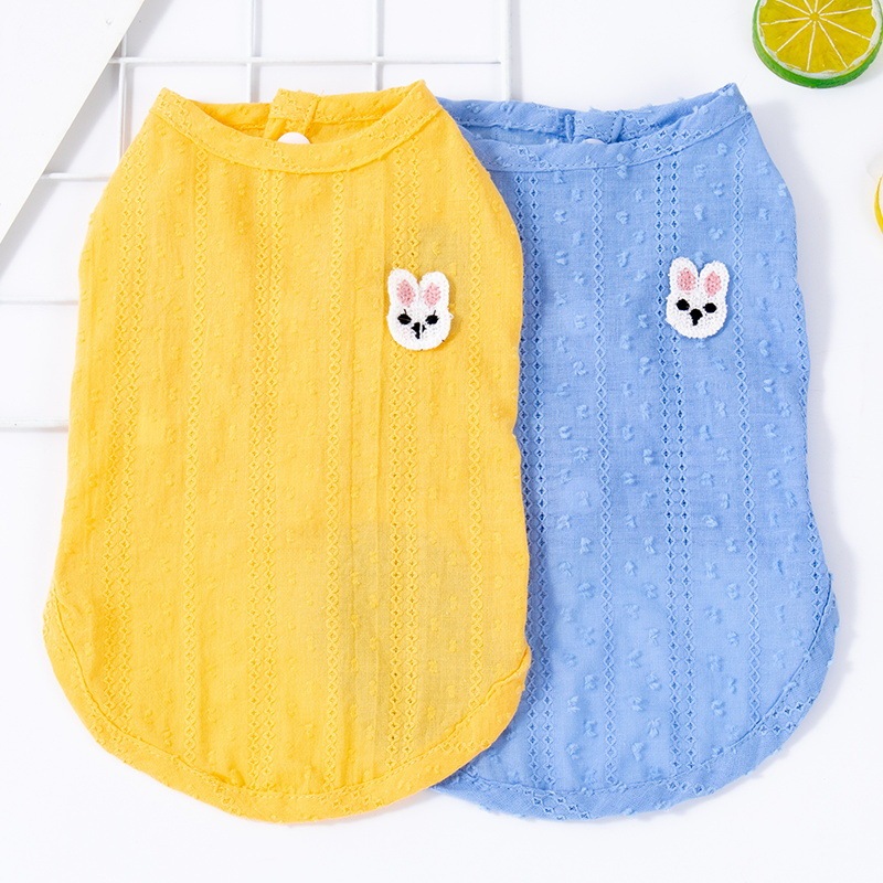 Cat clothes summer thin breathable anti-shedding silver gradient puppet summer kitten pet cat and puppy vest