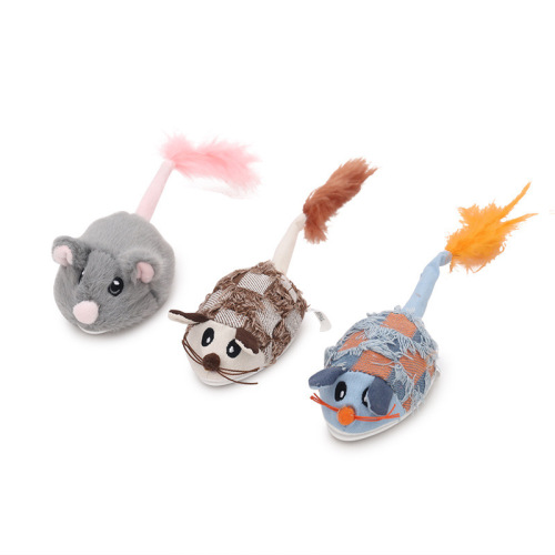 Electric mouse simulation cat toy, self-stimulating and relieving boredom, automatic cat teasing stick, kittens and young cats, cat supplies that consume energy
