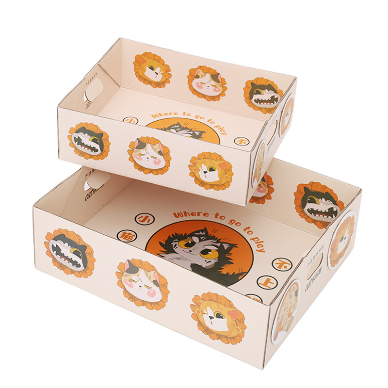 Disposable cat litter box, large size, convenient, no-wash, temporary cat litter box for travel, comfortable folding travel cat toilet