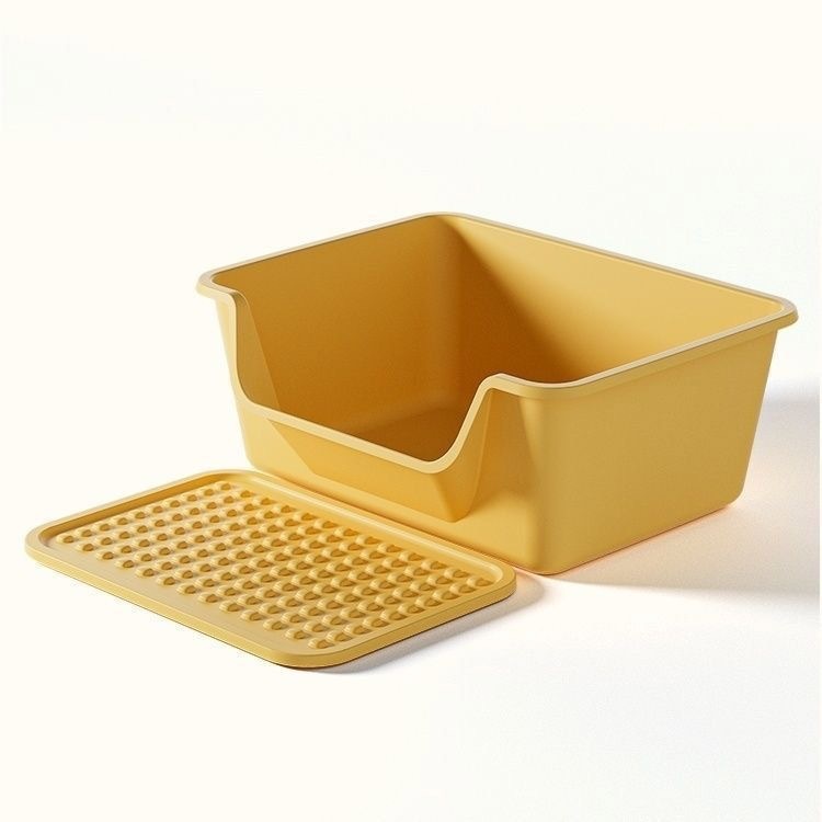 Big Mac deep cat toilet semi-enclosed large capacity simple cat litter box extra large anti-splash cat supplies