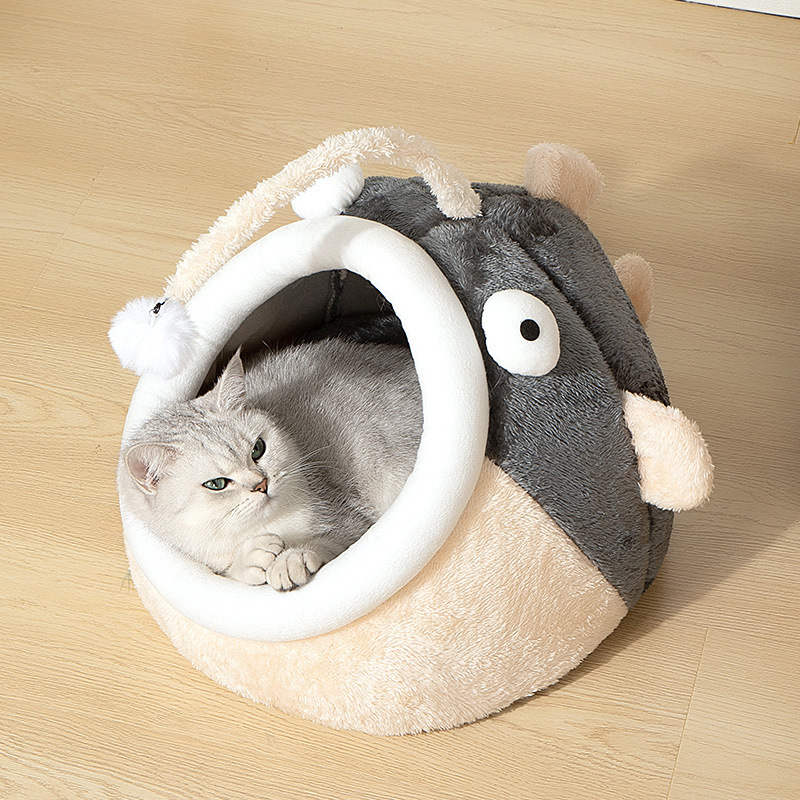 Cat nest, warm semi-enclosed cat house in autumn and winter, universal for all seasons, cute cat bed, dog house, dog bed, pet products factory