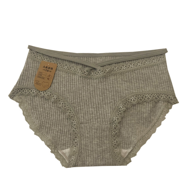 Hot girl cross thread pure cotton pure lust lace design pure cotton soft and waxy comfortable girl simple girl briefs